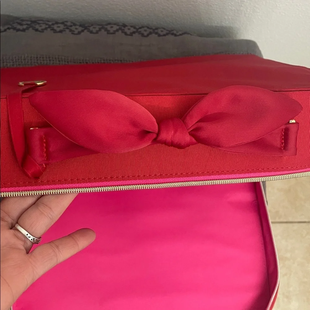 Elegant Red and Pink Women's cosmetic Bag